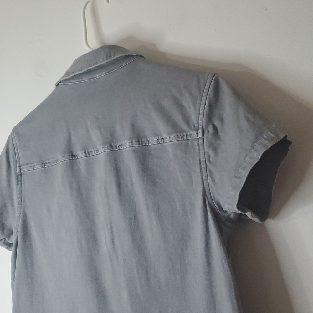 Vineyard Vines Utility Cotton Viscose Spandex Mini Dress Size 2 Chest Pockets - Picture 10 of 12